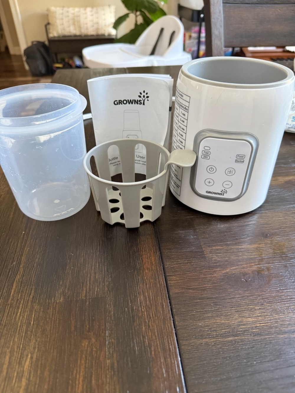 GrowNSi Electric Bottle Warmer & Accessories - White